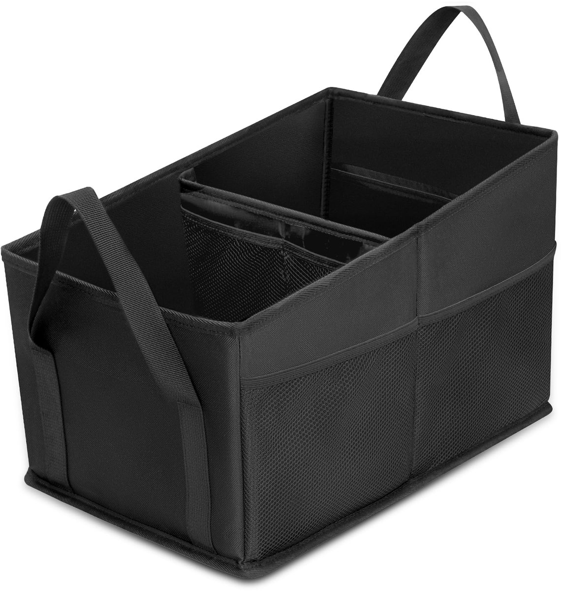 Ibenzoa® Opvouwbare autostoel organizer met netvakken voor speelgoed en meer