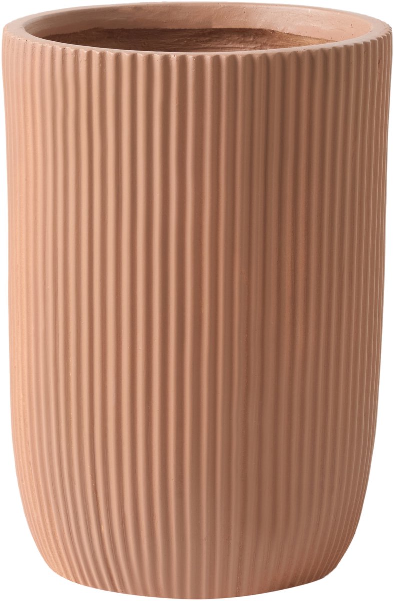 EANTIO - Bloempot - 30 x 30 x 49 cm - Bruin - Kleivezels