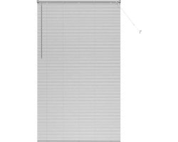 vidaXL - Venetiaanse - jaloezie - zilver - 220 - x - 125 - cm - 25 - mm - Aluminium