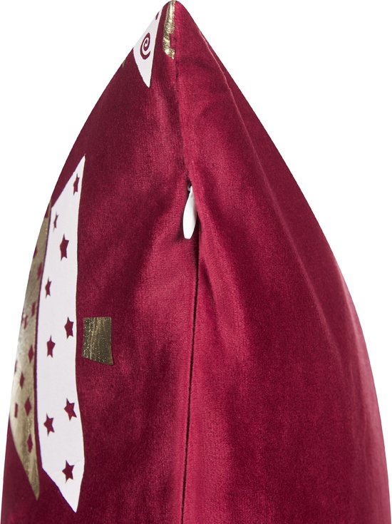 GOLDSPRUCE - Lot de 2 Sierkussen - Rouge - Velours