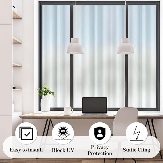 DARUITE Raamfolie, privacy-folie voor glazen ramen, medium