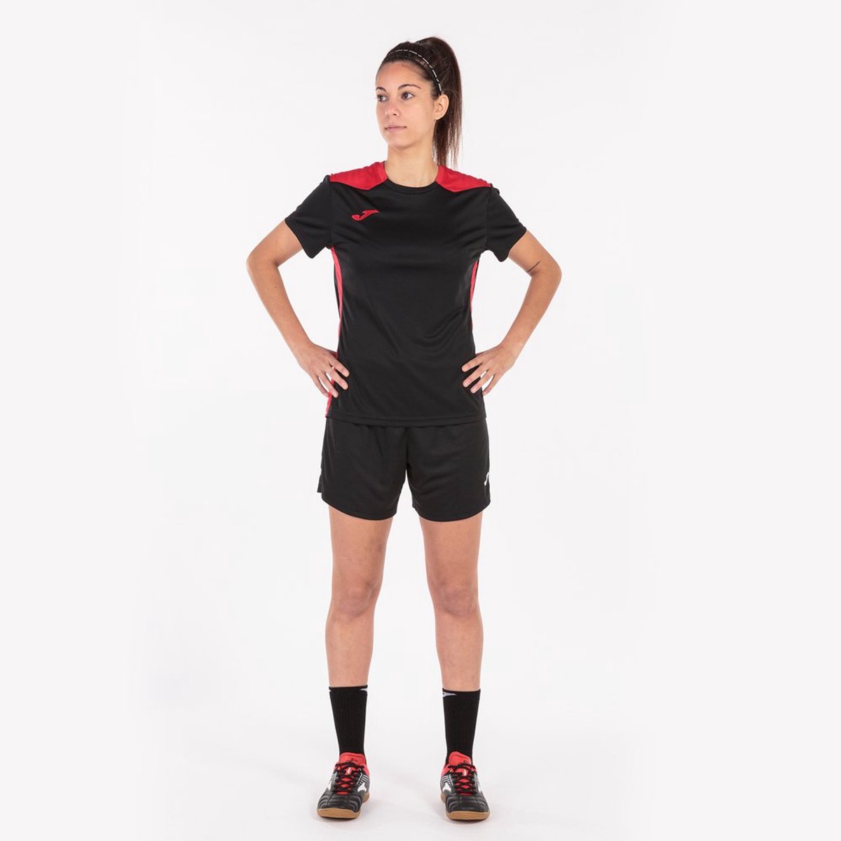 Joma Championship Vi T-shirt Met Korte Mouwen Zwart 11-12 Years Meisjes