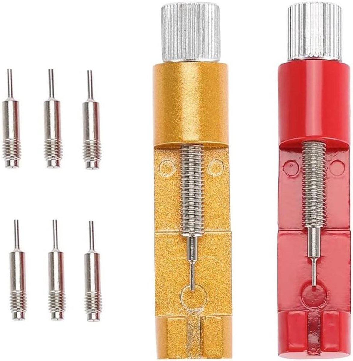 Thelau - Horlogebandje en Kettingbouten Set - 2 Stuks | Horlogemakersgereedschap voor Reparatie | Professioinele Horlogeband Verwijderaar