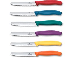 Victorinox Swiss Classic Tomatenmessenset - 11cm - 6-delig - Multicolor - RVS en Kunststof