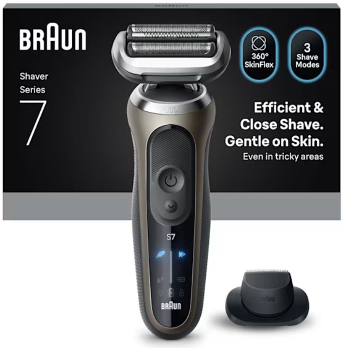 Braun Series 7 Trimmer Zwart, Brons, Roestvrijstaal - afbeelding 2