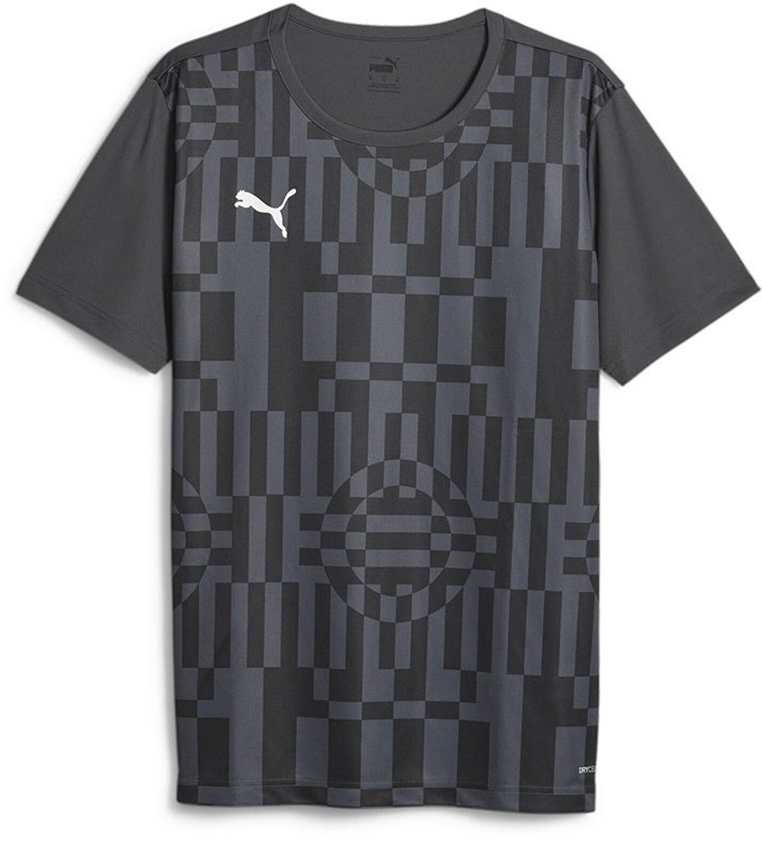 Puma Individual Rise Graph T-shirt Met Korte Mouwen Grijs XS Man,Vrouw