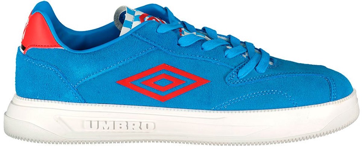 Blauwe Umbro Talis X MTV voetbalschoenen voor mannen, met retro stijl en moderne comfort, EU maat 44.