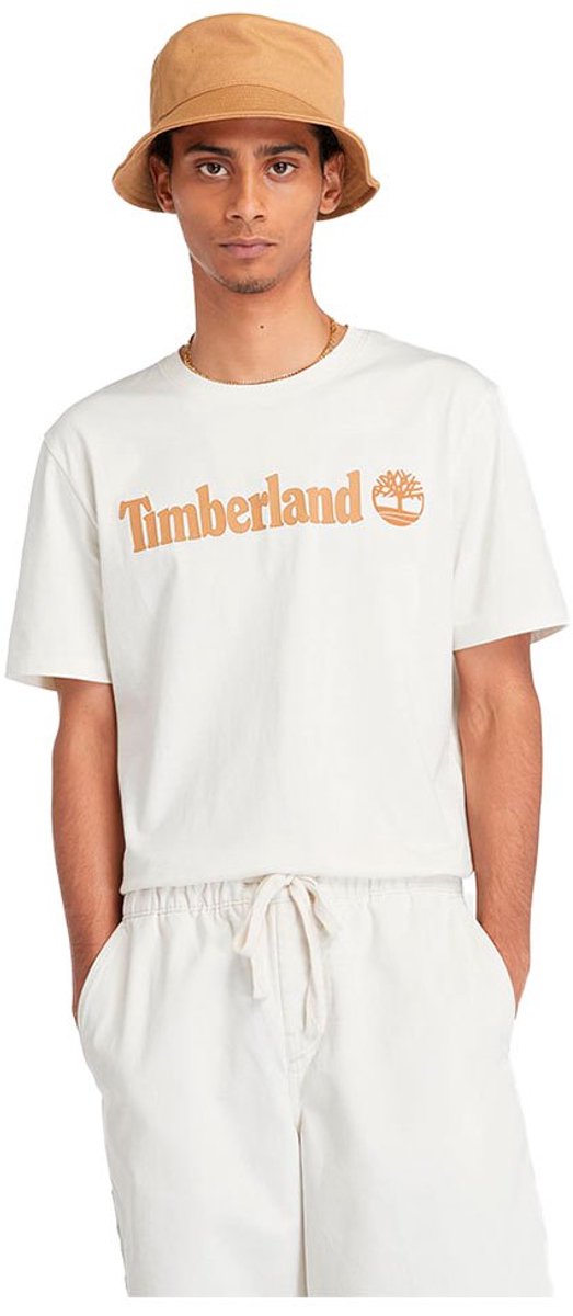 Timberland Kennebec River Linear Logo T-shirt Met Korte Mouwen Wit S Man