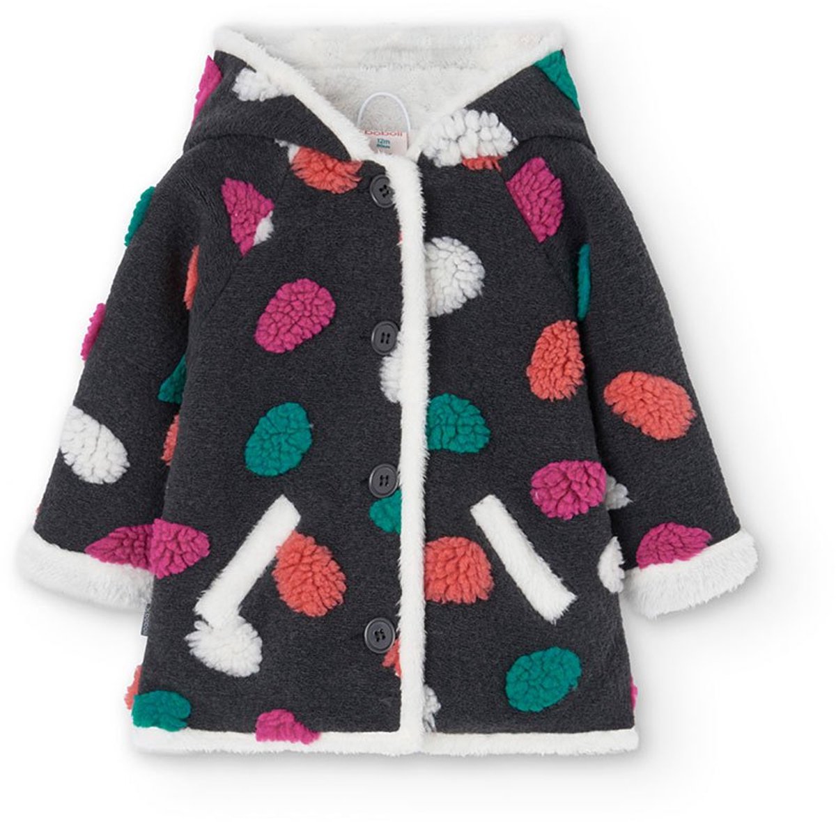 Boboli Fantasy Jas Veelkleurig 12 Months Meisjes Antraciet