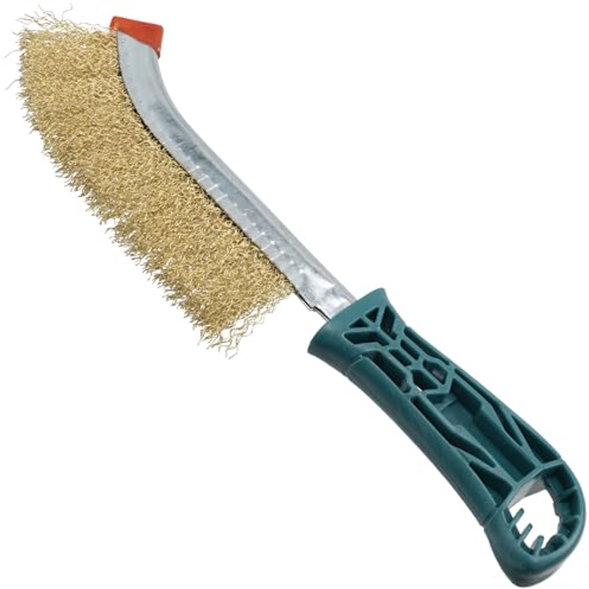 Draadborstel met 1 rij stalen draden van 250 mm en kunststof handvat voor effectief en duurzaam schoonmaken van diverse oppervlakken