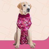Suitical Herstel Shirt Hond Roze Camouflage M+
