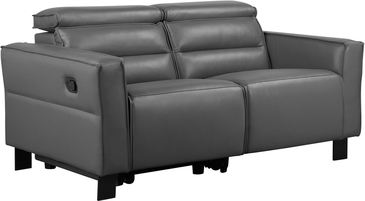 Notio Living Carpari-2Zitsbank - 1 Relax - Grijs PU
