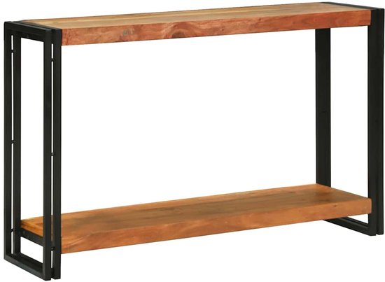 Wandtafel met opslag Bruin 85 x 35 x 75 cm Massief Teakhout