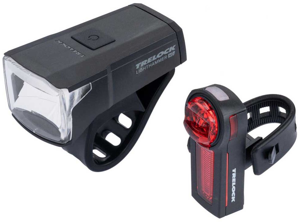 TRELOCK verlichtingsset LS 440 LIGHTHAMMER 40 USB & Vector Basic SET Set