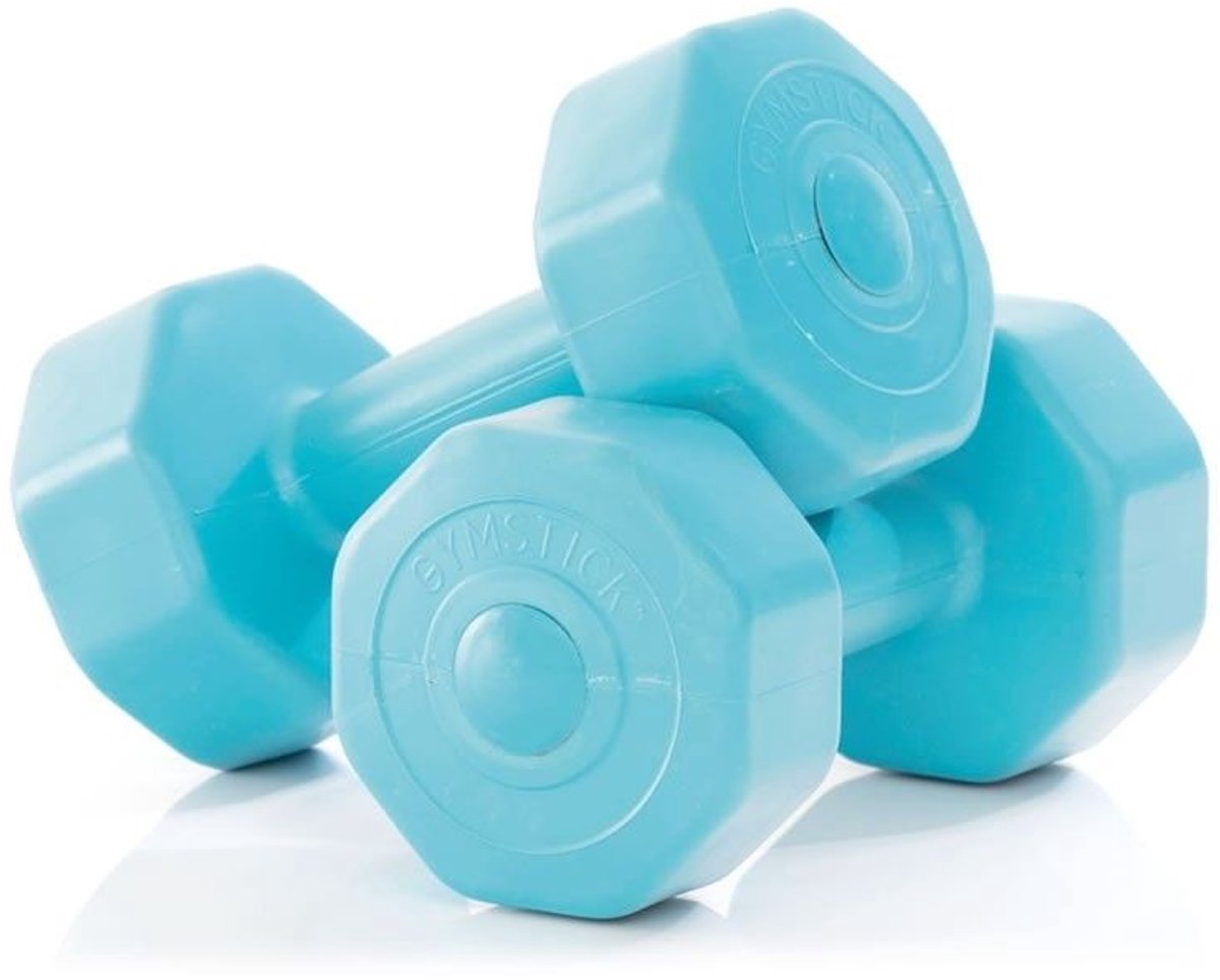 Gymstick Active Vinyl Dumbells - Met Online Trainingsvideo's - 2 x 3 kg