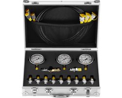 Benelux Select Koelvloeistof Tester – Druktester – Koelvloeistoftester – 3 Meetkoppen & 5 meters – Met Koffer – 32.5 x 30.5 x 11.5 cm