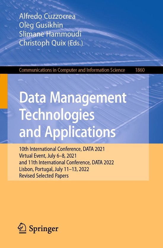 Springer Nature Proceedings Computer Science - Data Manageme ... - cover