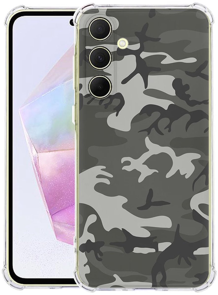 Samsung Galaxy A56 Hoesje - Army Light TPU Antishock