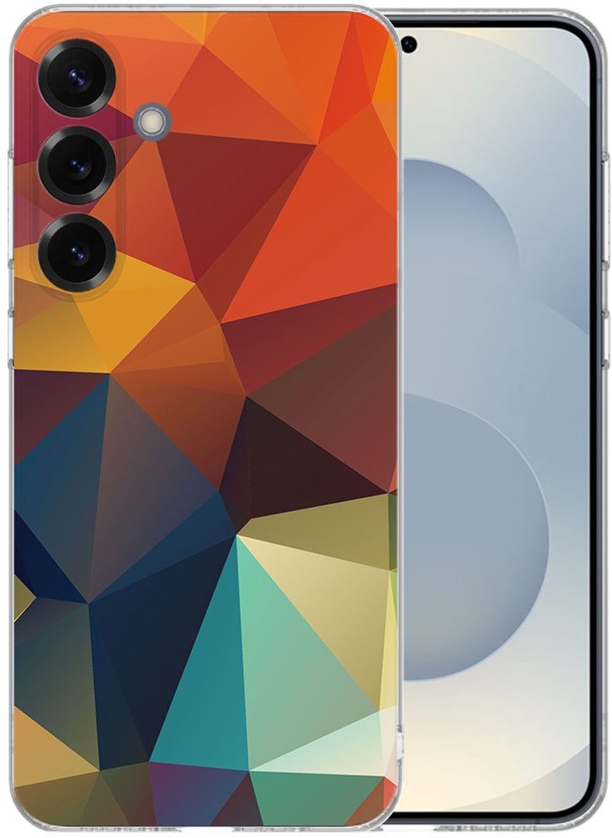TPU Hoesje Samsung Galaxy S25 Plus - Polygon Color Backcover