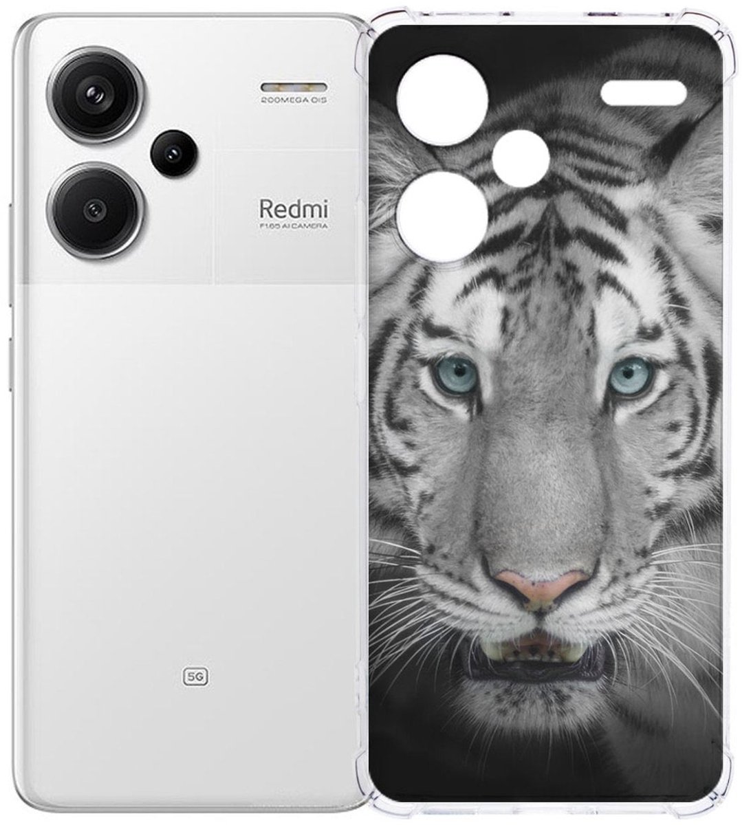Xiaomi Redmi 13 Pro Plus Hoesje - Tijger TPU Antishock