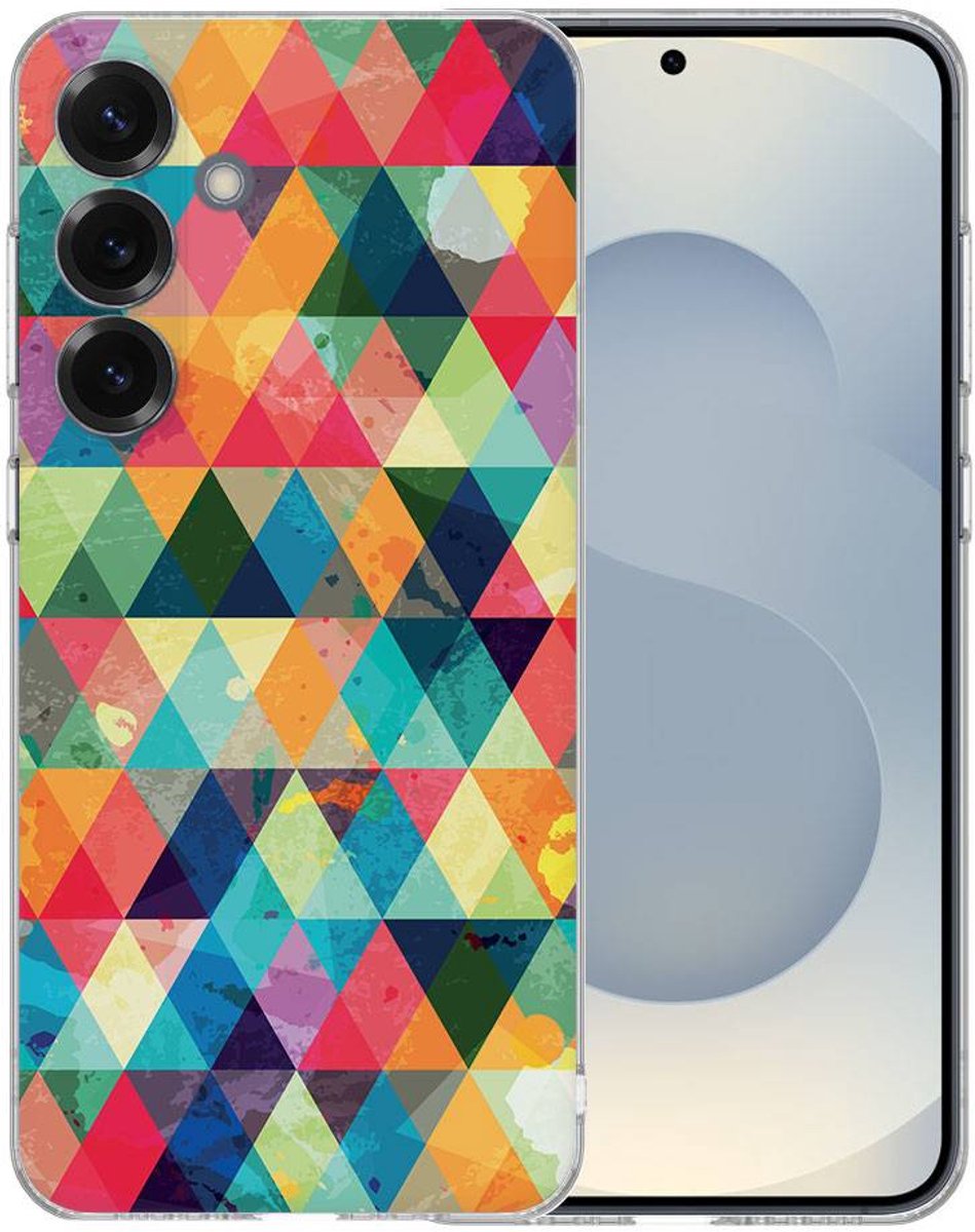 TPU Hoesje Samsung Galaxy S25 - Geruit Backcover