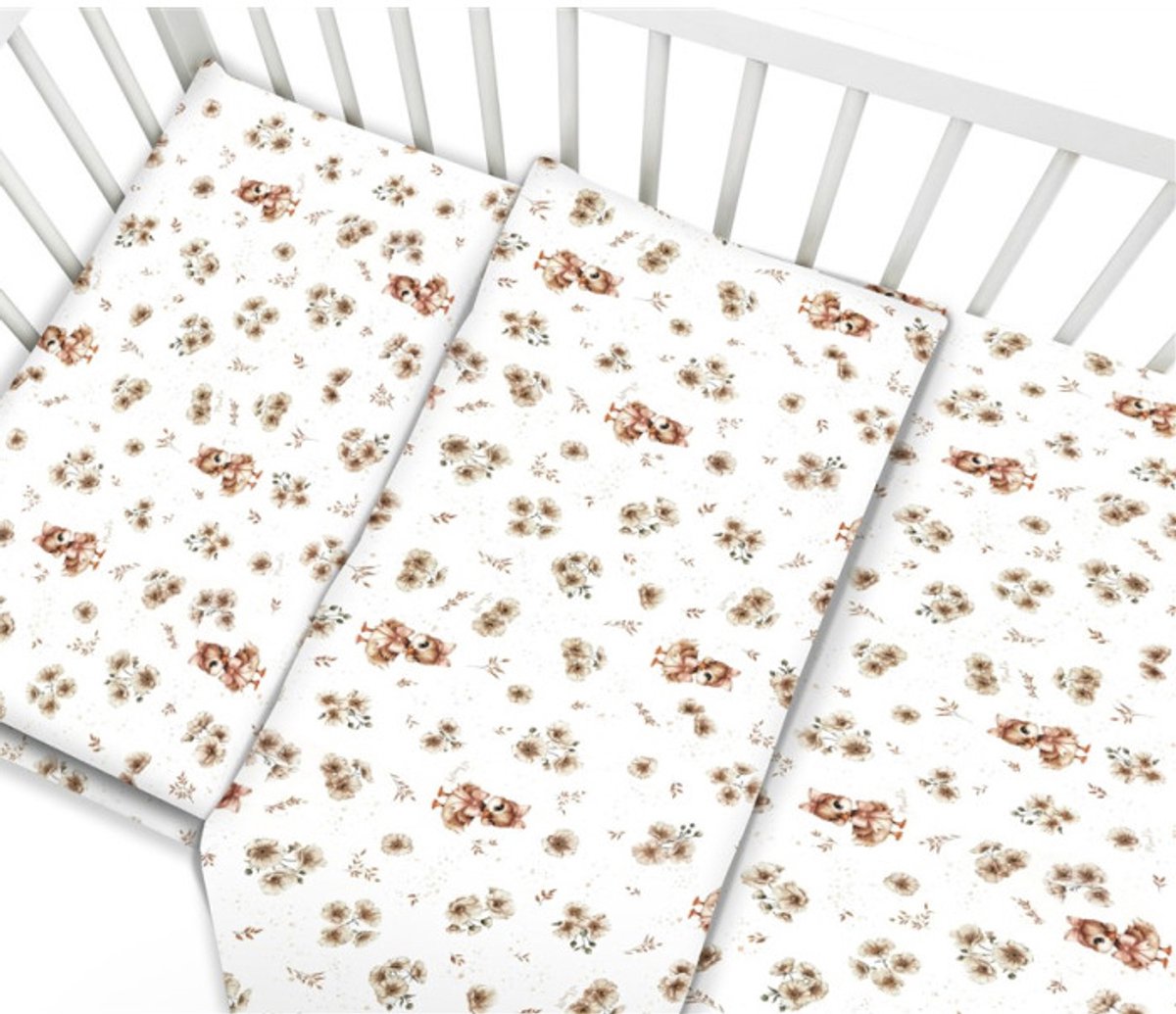 Peuter Dekbedovertrek Duckie Beige 120 x 150 cm