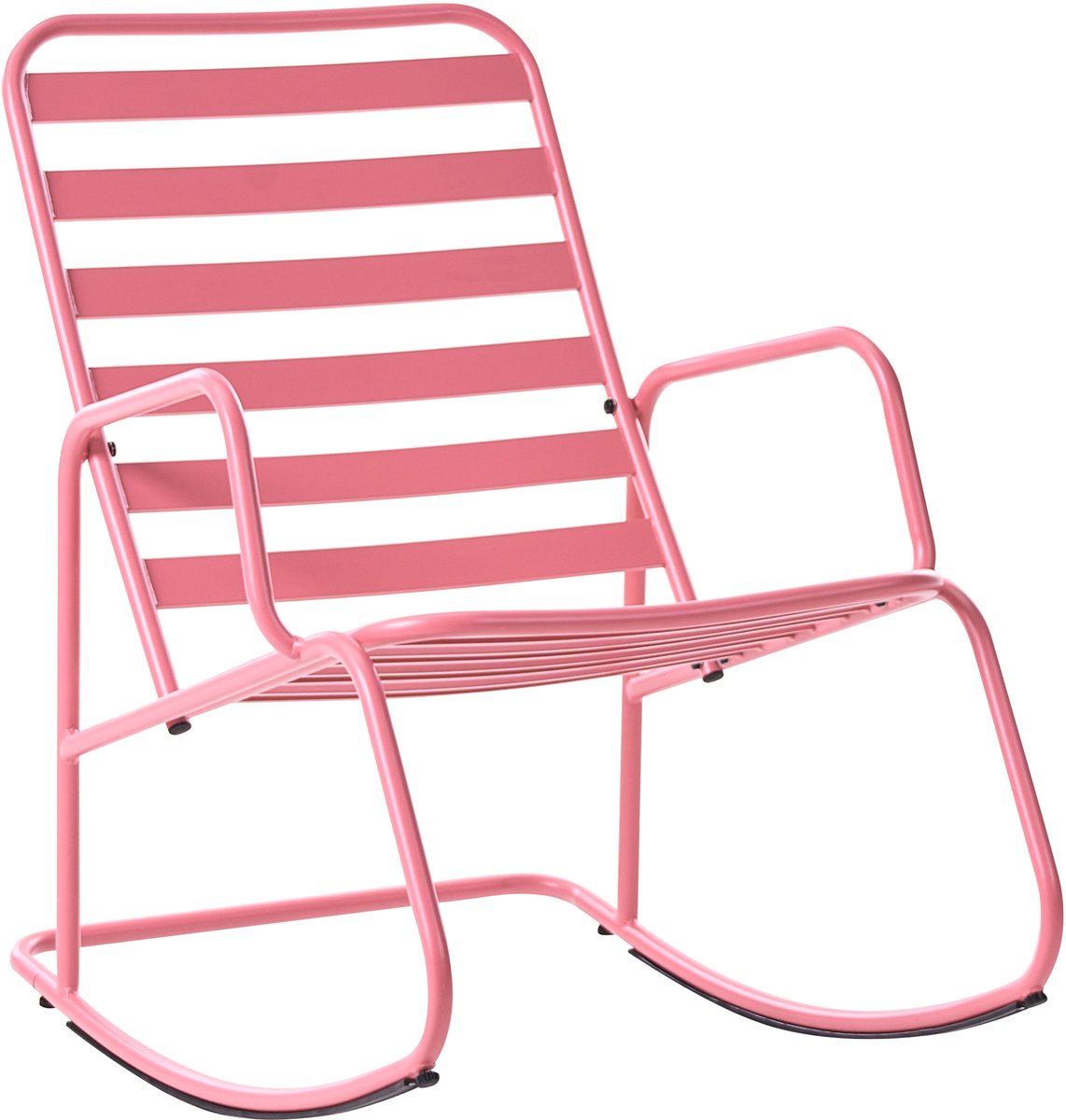 TURI - Schommelstoel - Roze - Aluminium