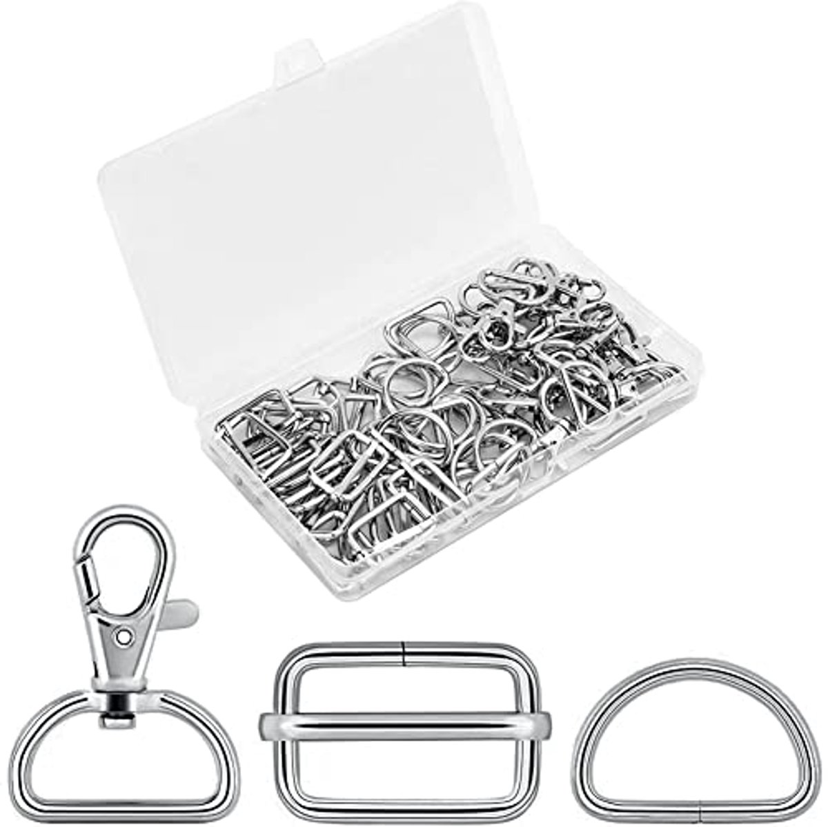 Tastaccessoires set voor naaien - 70 stuks met haken, gespen, D-ringen & meer