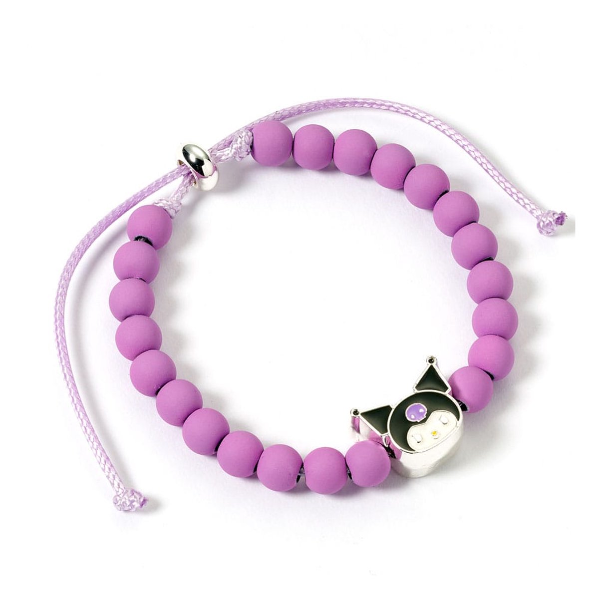 The Carat Shop Hello Kitty Bracelet purple beads met Kuromi Charm 21 cm Pendants & necklaces