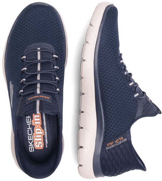 Skechers Summits - High Range Slip-Ins 232457-NVY, Homme, Bleu Marine, Baskets pour femmes, taille: 42.5