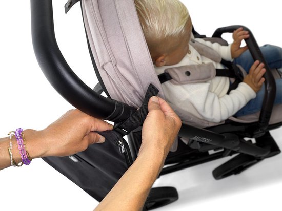 Dooky - Zij Tas Voor Kinderwagen en Buggy - Zwart - Met Rits Afsluitbaar van Merkloos — afbeelding 5