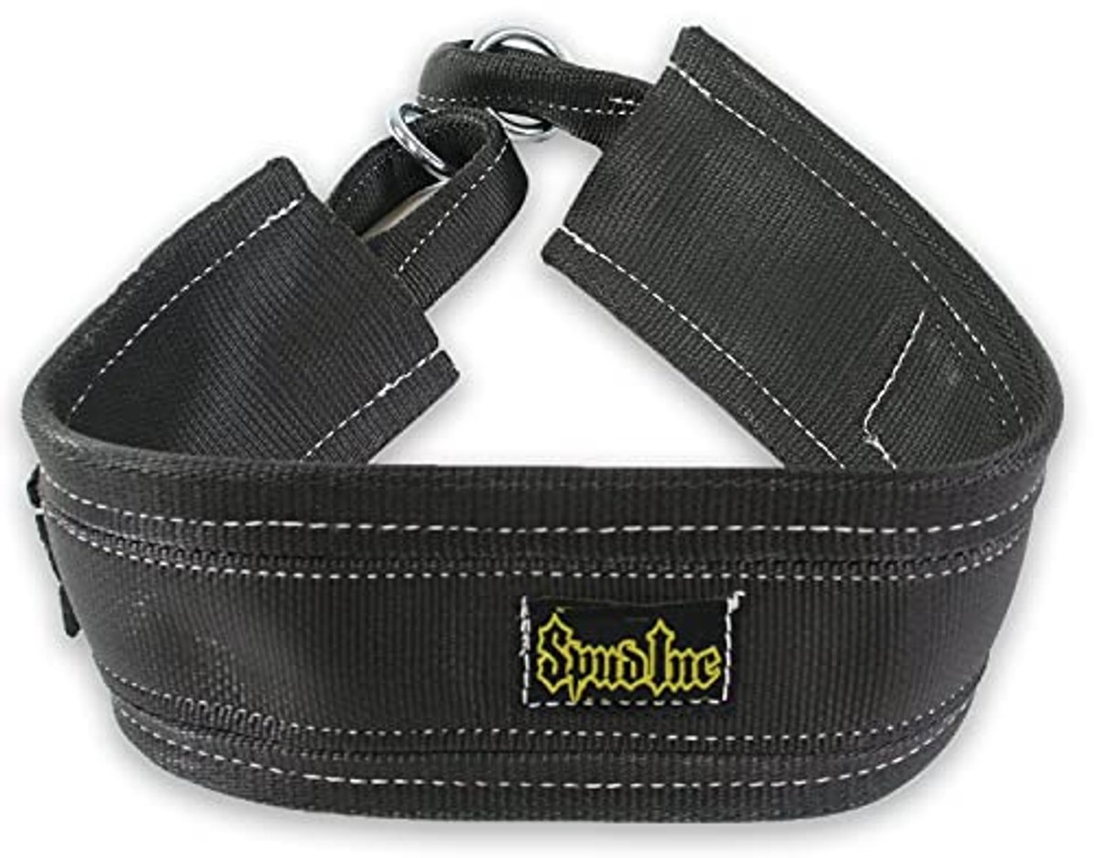 Zwarte Belt Squat Riem voor Gewichtheffen en Krachttraining