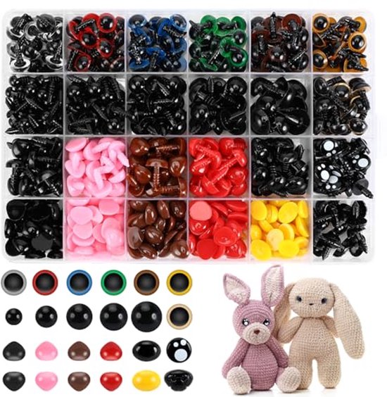 620 Stuks Veiligheidsogen Voor Gehaakte Dieren, Veelkleurige Amigurumi