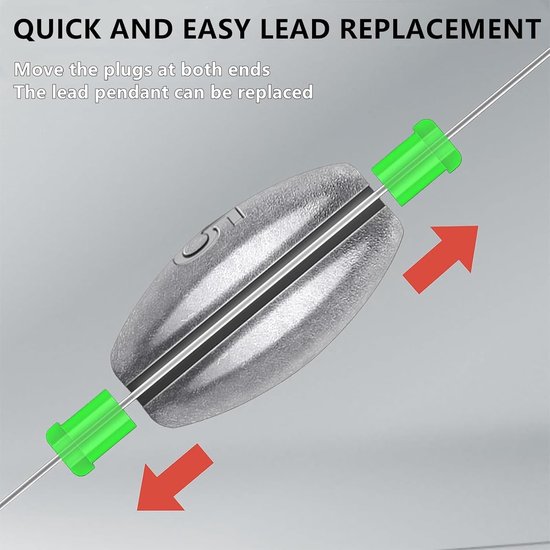 50pcs Fishing Lead Base - Lead Zinc - Outdoor Sports Fishing - 2g/3g/4g/5g/8g/10g/15g/20g — afbeelding 4