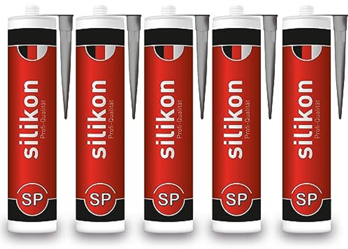 Voegkit siliconen 310 ml - Grijs, waterdicht, schimmelbestendig voor badkamer en keuken