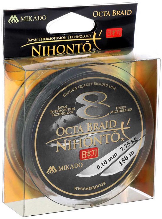 Mikado Nihonto Octa Gevlochten Vislijn 150 M Groen 0.400 mm van Mikado — afbeelding 4