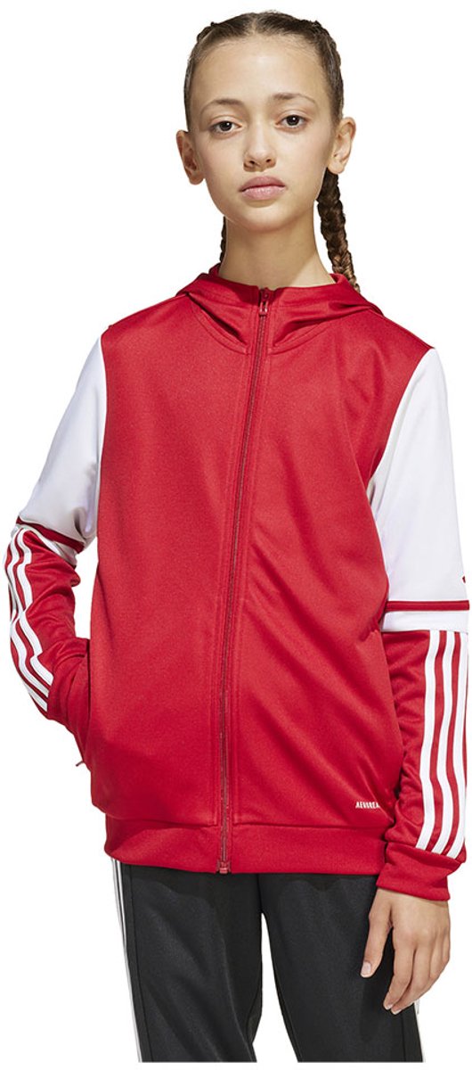 Adidas Squadra 25 Sweatshirt Met Rits Rood 13-14 Years Jongens,Meisjes