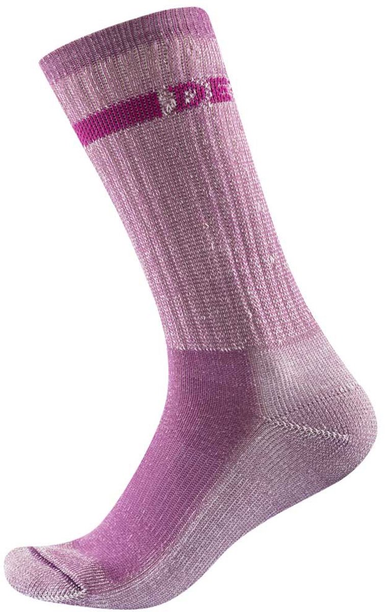 Devold Of Norway Outdoor Merino Medium Lange Sokken Roze EU 35-37 Vrouw