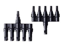 Zonnemodule T-Tak Connector Combinatiekabel – 1 Mannelijk op 5 Vrouwelijk en 1 Vrouwelijk op 5 Mannelijk