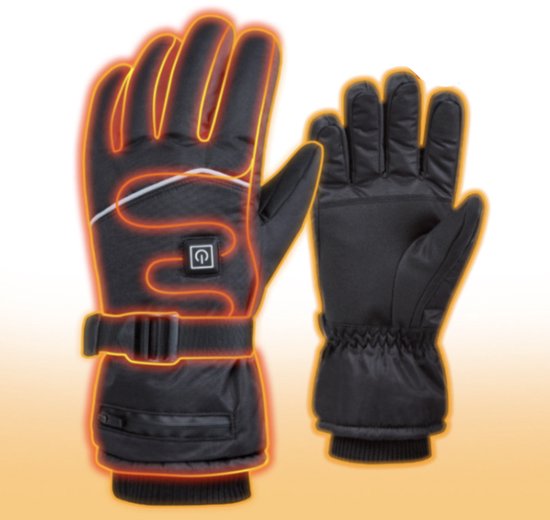 SNOW DEER Verwarmbare handschoenen, voor heren en dames, 7,4 V, 2200 mAh, oplaadbare batterij, warme handschoenen, handwarmer voor sneeuw, skiën, vissen, paardrijden, fietsen, kamperen, motorrijden