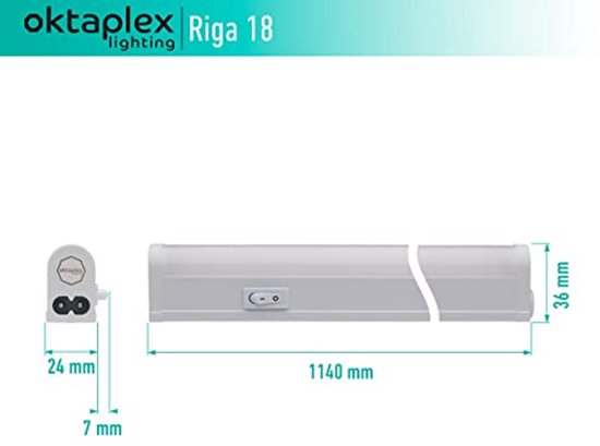 LED Unterbau-Leuchte LIWO 58cm, Mit Anschlusskabel Schwenkbar 1080lm Weiss Ledscom De