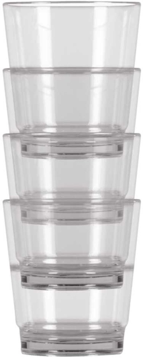 Kampa Stackable Glas 4 Eenheden Transparant