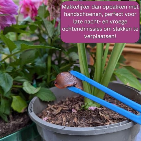 Slakkentang voor het Eenvoudig en Hygiënisch Verwijderen van Slakken uit uw Tuin van Vexclusiv — afbeelding 3
