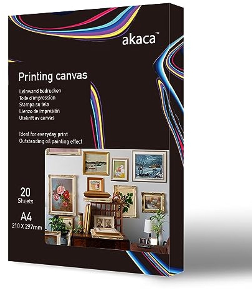 Bedrukbaar canvas A4 voor inkjetprinters - 20 vellen, 400 g/m², waterdicht en scheurvast