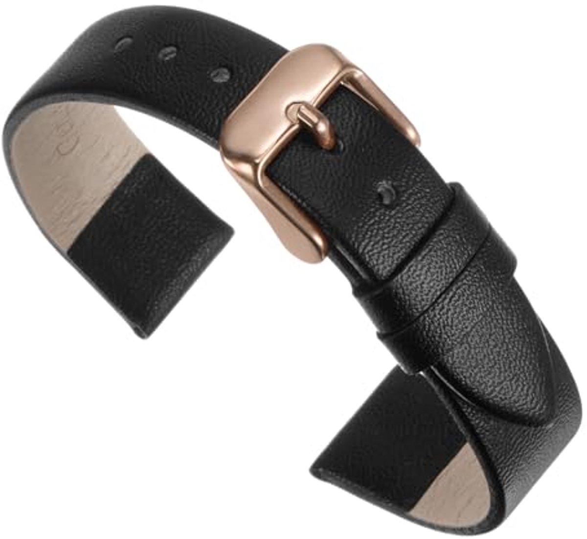 Elegante leren horlogeband voor smartwatch – dun en ademend, geschikt voor mannen en vrouwen