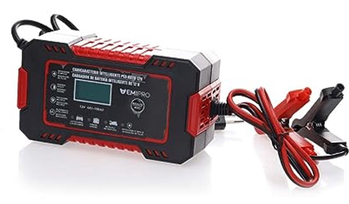 Intelligente Automatische Autolader 12V 6A met LCD-scherm