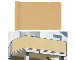 Inkijkbescherming 90 x 500 cm voor Balkon en Tuin - Weerbestendig en UV Bescherming