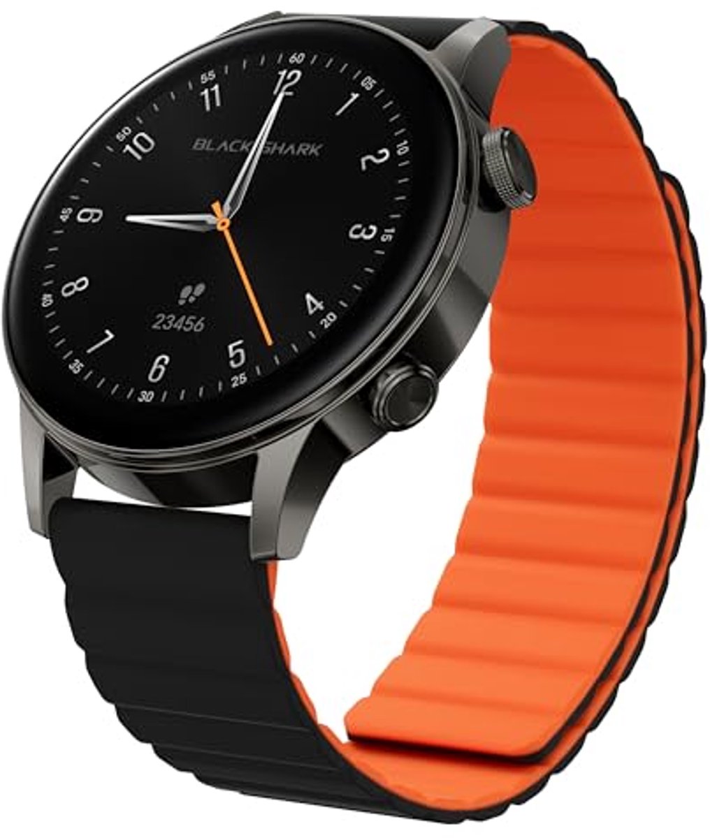 Smartwatch met AMOLED 1,43 inch, 150+ sportmodi, GPS en lange batterijduur