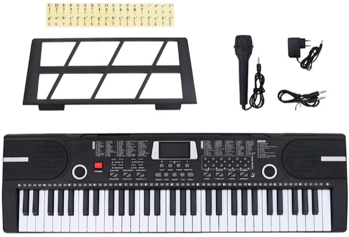 61 toetsen piano elektrisch keyboard met muziekstandaard