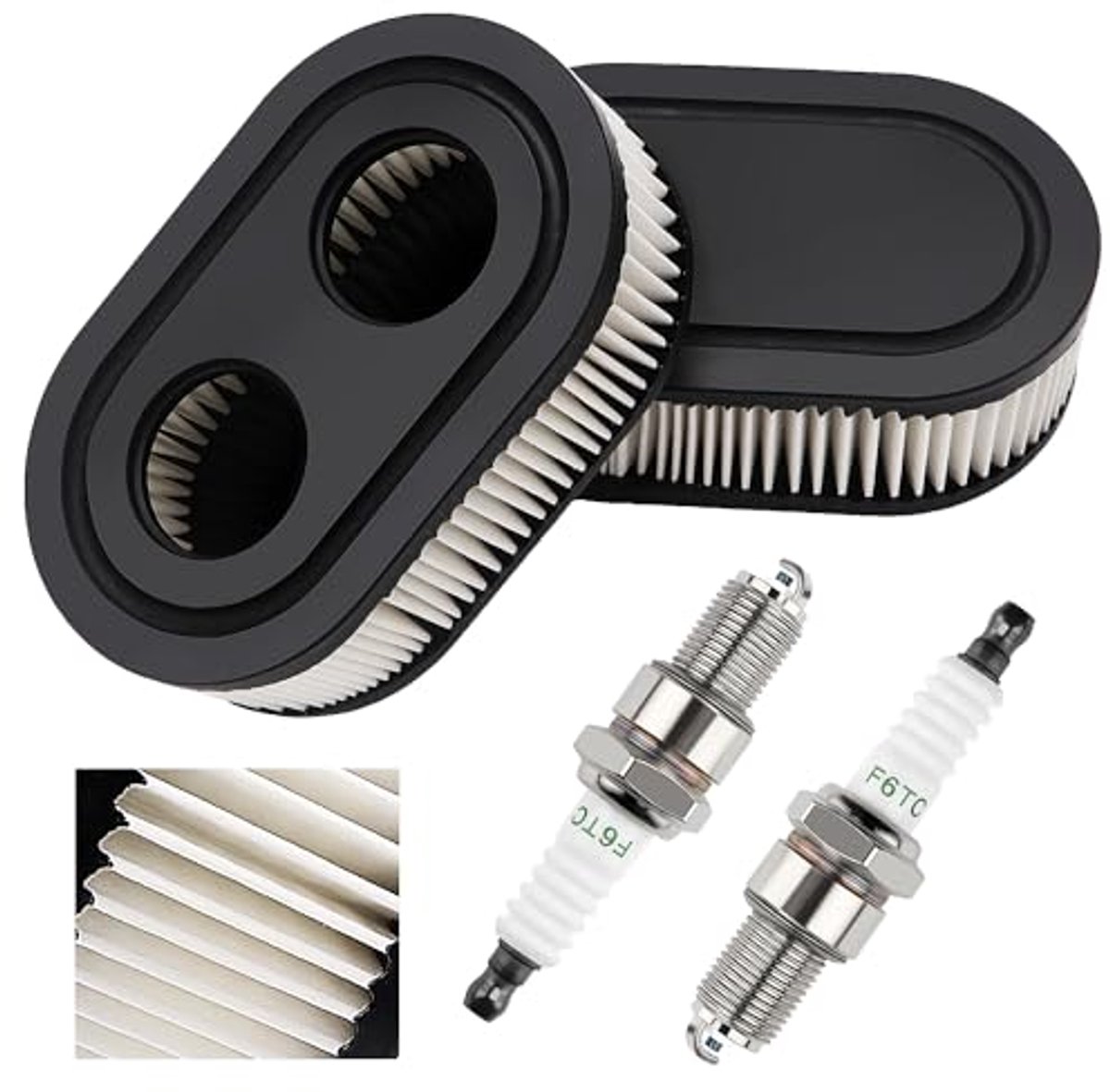 Luchtfilters en Bougies voor Grasmaaiers - 2 stuks Vervangingsset